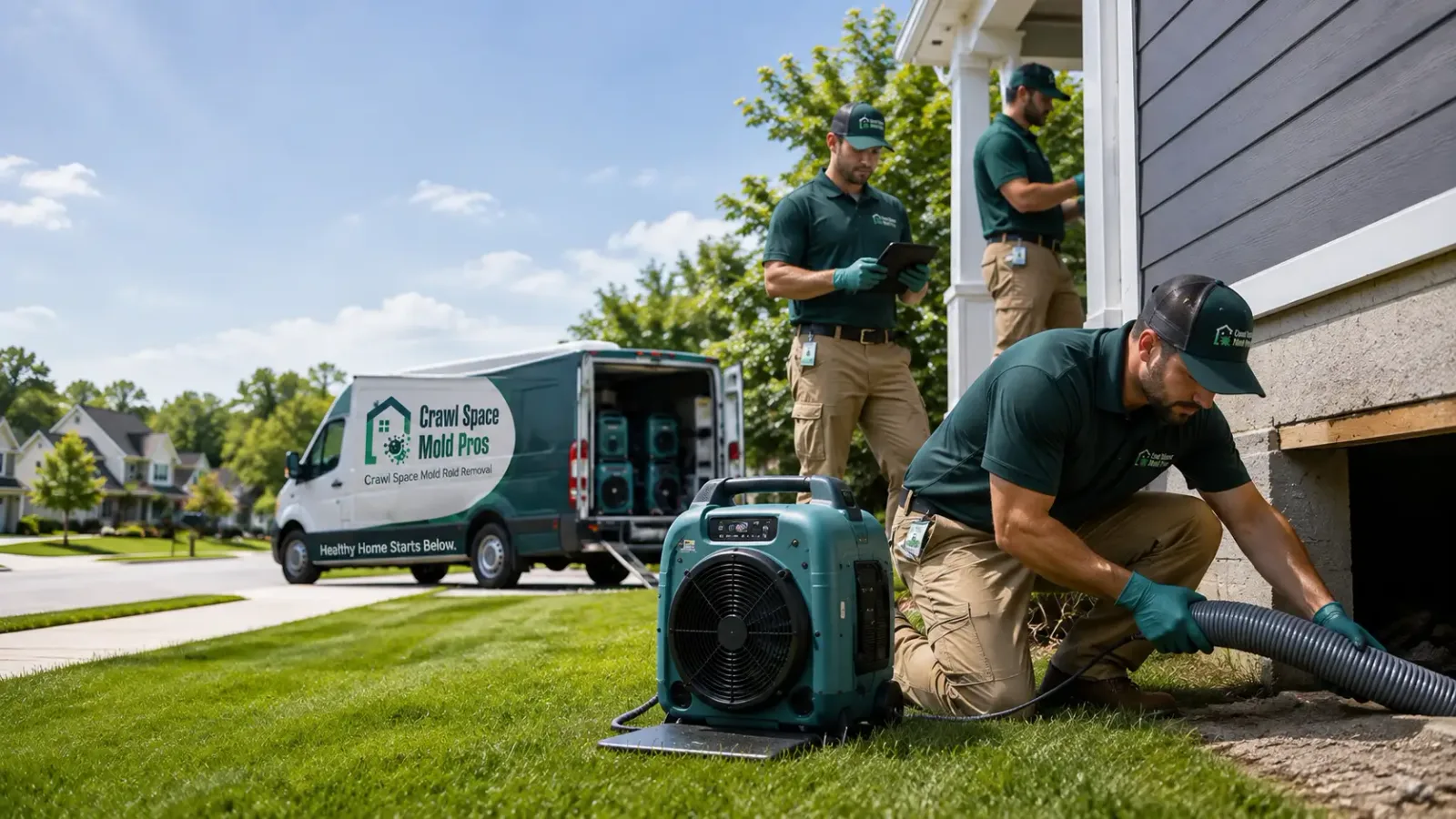 Crawl Space Mold Removal in Northborough, MA